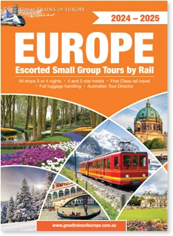 Great Trains of Europe Tours’ 2025tour booklet