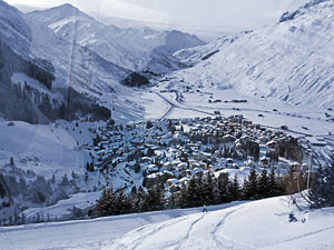 Alpine village landscapes