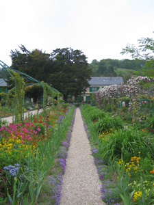 Clos Normand flower garden in Monets' garden