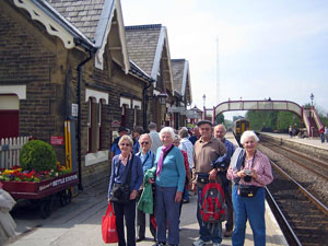 historic English rail journey on the Springtime Gardens Tour